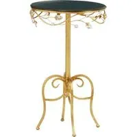 Xuange Round Side Table - Black, Gold