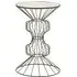 Xuange Round Side Table - White, Mirrored Glass