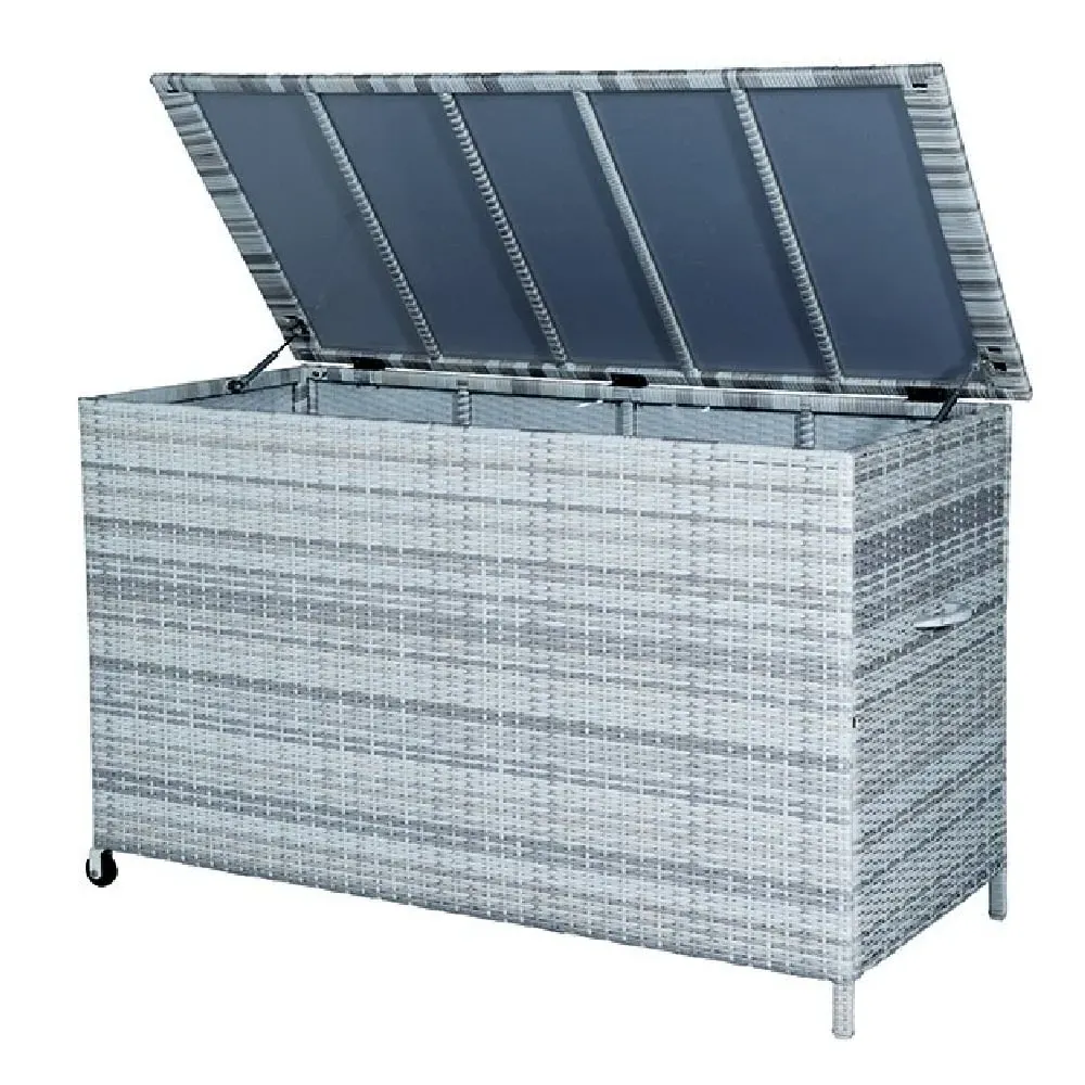 Yael Rattan Garden Storage Box - Cloudy Grey image