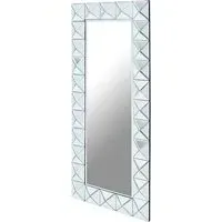 Yaiza Rectangular Wall Mirror with Pyramid Edged Frame