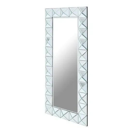 Yaiza Rectangular Wall Mirror with Pyramid Edged Frame