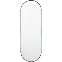 Yareli Large Oval Wall Mirror - Black