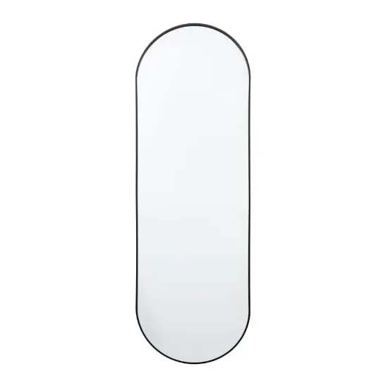 Yareli Large Oval Wall Mirror - Black