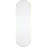 Yareli Large Oval Wall Mirror - Gold