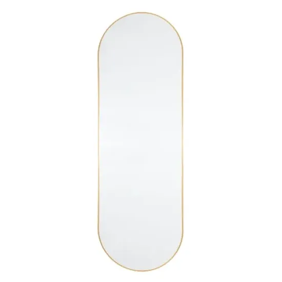 Yareli Large Oval Wall Mirror - Gold