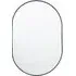 Yareli Small Oval Wall Mirror - Black