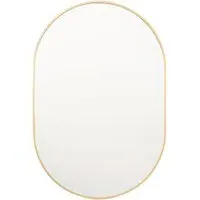 Yareli Small Oval Wall Mirror - Gold