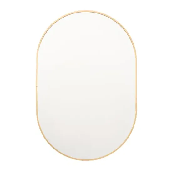 Yareli Small Oval Wall Mirror - Gold