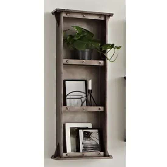 Yates 3-Shelf Wall Shelf - Anthracite, MDF product