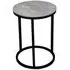 Yetis Round End Table - Grey, Ceramic