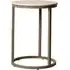 Yetis Round End Table - Matt Latte, Ceramic