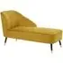 Yette Right Arm Chaise Lounge Chair - Mustard, Velvet