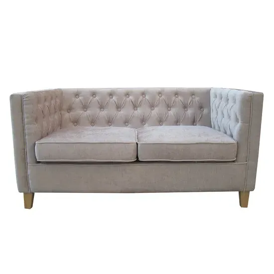 Yoking 2-Seater Sofa - Mink, Chenille Fabric product