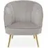 Yolinda Upholstered Armchair - Grey, Velvet