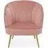 Yolinda Upholstered Armchair - Pink, Velvet