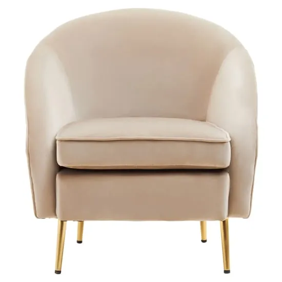 York Armchair - Mink, Velvet