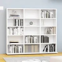 Ypsilanti 15-Shelf Wooden Bookcase - White alternate view