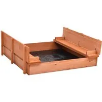 Ypsilanti Wooden Sandbox - Natural, Fir Wood alternate view
