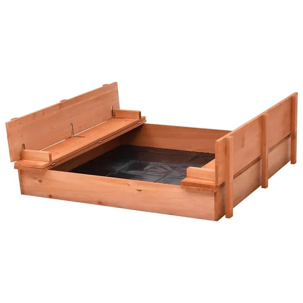 Ypsilanti Wooden Sandbox - Natural, Fir Wood product