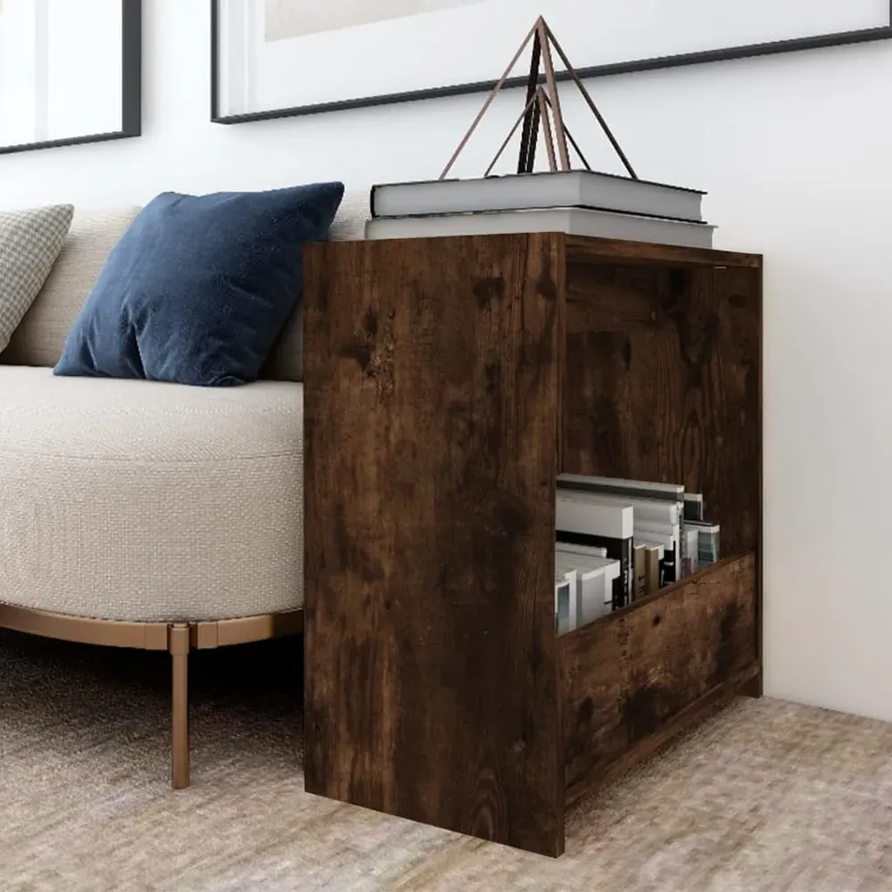 Ypsilanti Wooden Side Table - Smoked Oak product