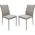Yrone Dining Chairs Set of 2 - Mocha, PU Leather