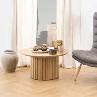 Yucaipa Round Coffee Table - Wild Oak