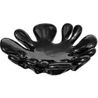 Yukon Round Splash Dish - Black, Ceramic
