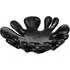 Yukon Round Splash Dish - Black, Ceramic