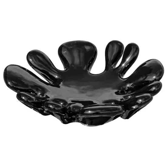 Yukon Round Splash Dish - Black, Ceramic image