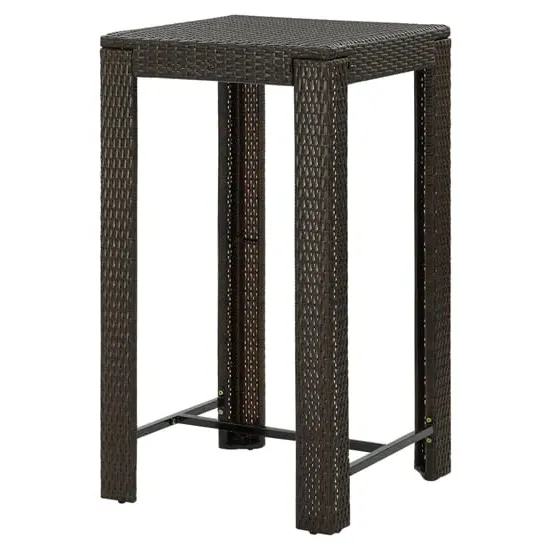 Yuna Garden Bar Table - Brown, Poly Rattan image