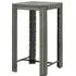 Yuna Garden Bar Table - Grey, Poly Rattan
