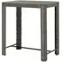 Yuna Garden Bar Table - Grey, Poly Rattan