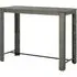 Yuna Garden Bar Table - Grey, Poly Rattan