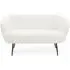 Yurga 2-Seater Sofa - White, Teddy Fabric