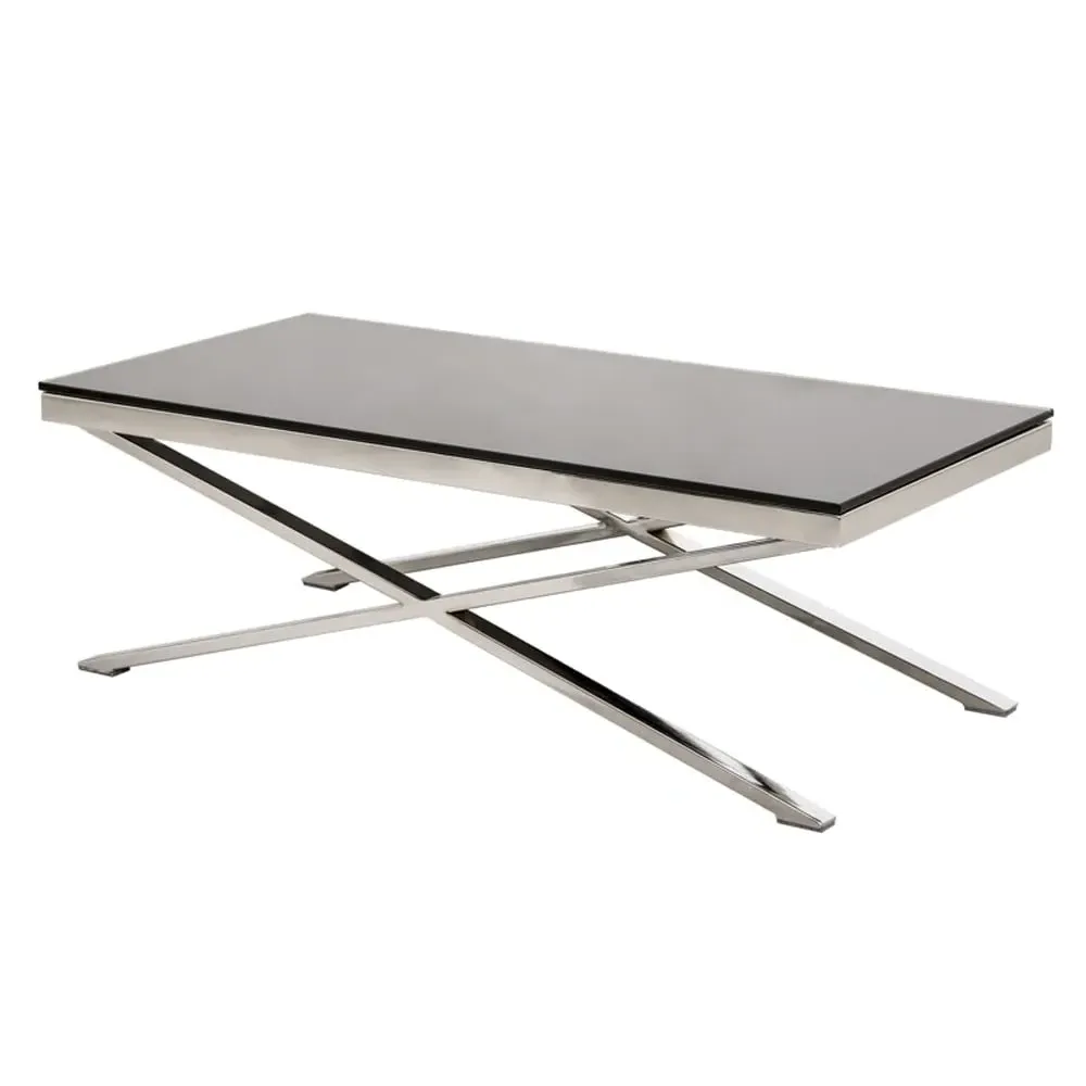 Zanita Coffee Table - Black, Glass