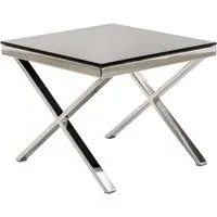 Zanita End Table - Black, Glass