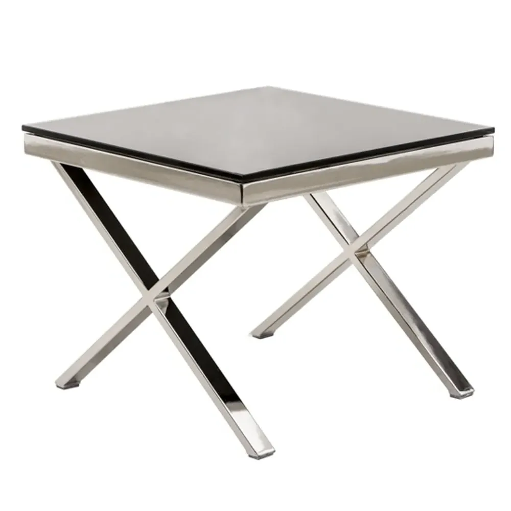 Zanita End Table - Black, Glass image