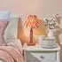 Zapopan 20cm Wood Table Lamp - Pink, Clay