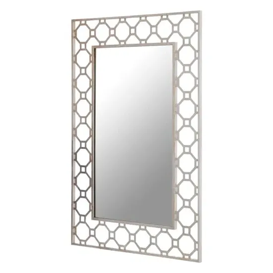 Zaria Arabesque Wall Mirror - Antique Silver image