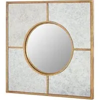 Zaria Art Deco Wall Mirror - Gold