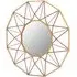 Zaria Geo Wall Mirror - Antique Gold, Metal