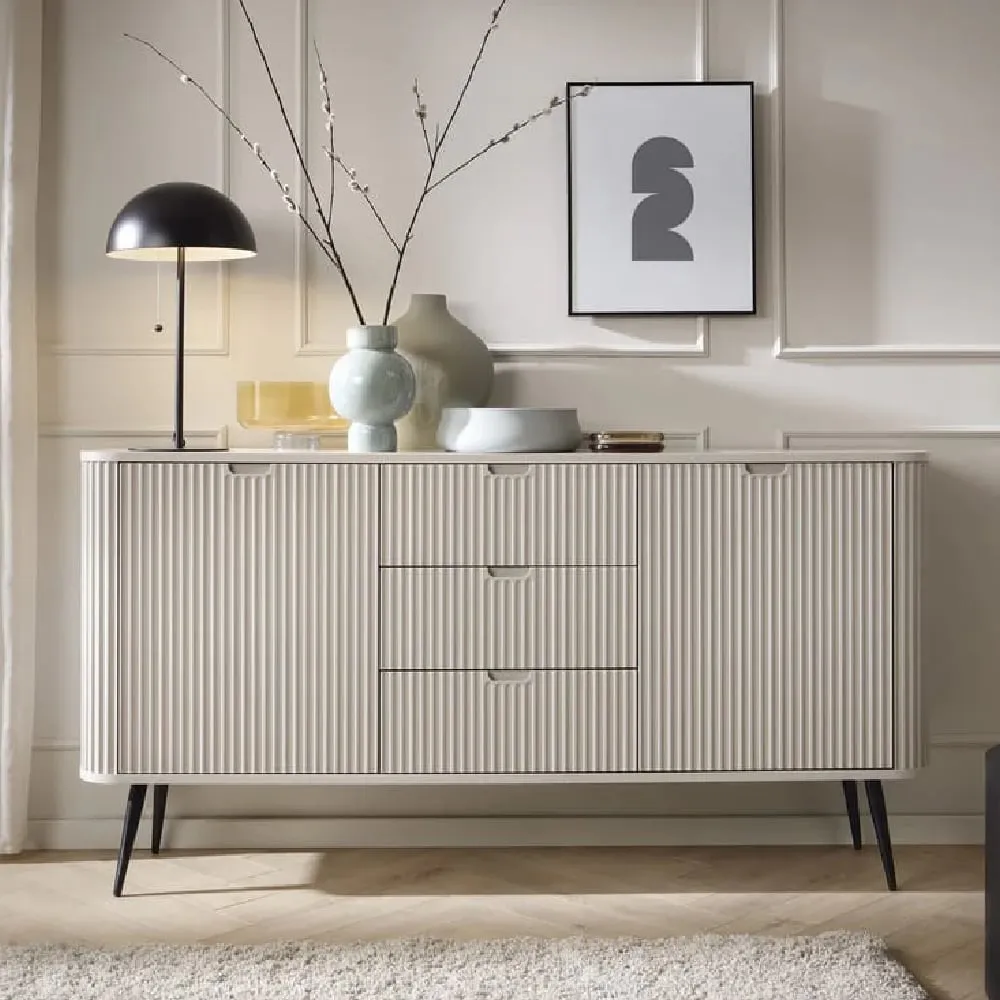 Zebulon Sideboard with 2 Doors and 3 Drawers - Cashmere image