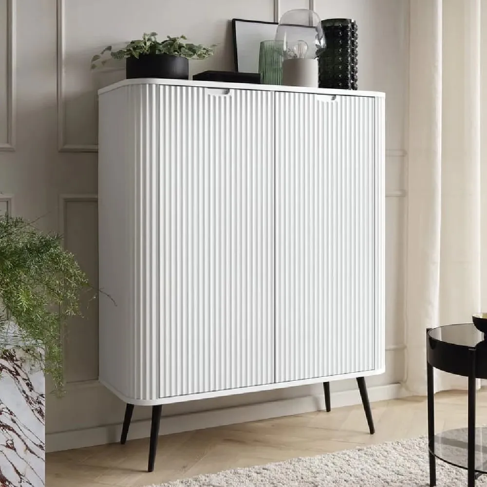 Zebulon Storage Cabinet with 2 Doors - White