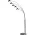 Zeiss 5 Arched Lights Floor Lamp - Polished Chrome, Metal