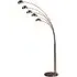 Zeiss 5 Arched Lights Floor Lamp with EU Plug - Warm Copper, Metal