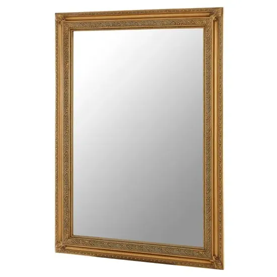 Zelman Wall Bedroom Mirror - Antique Gold, MDF image