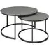 Zillah Nesting Coffee Tables - Grey, Sintered Stone Ceramic