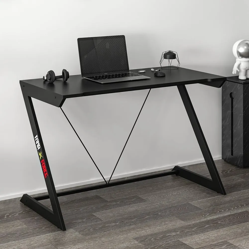Zoned Gaming Desk - Black, Melamine Particle Board product