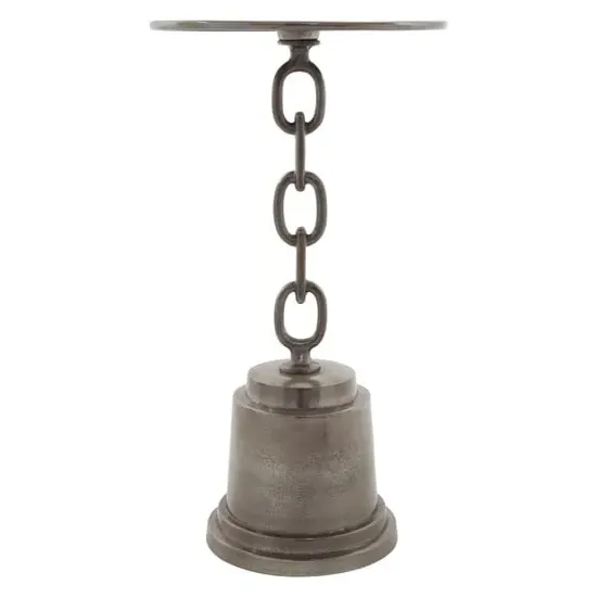 Zosma Round Side Table - Black, Aluminium image