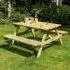 Zox Rectangular 4-Seater Picnic Table - Natural